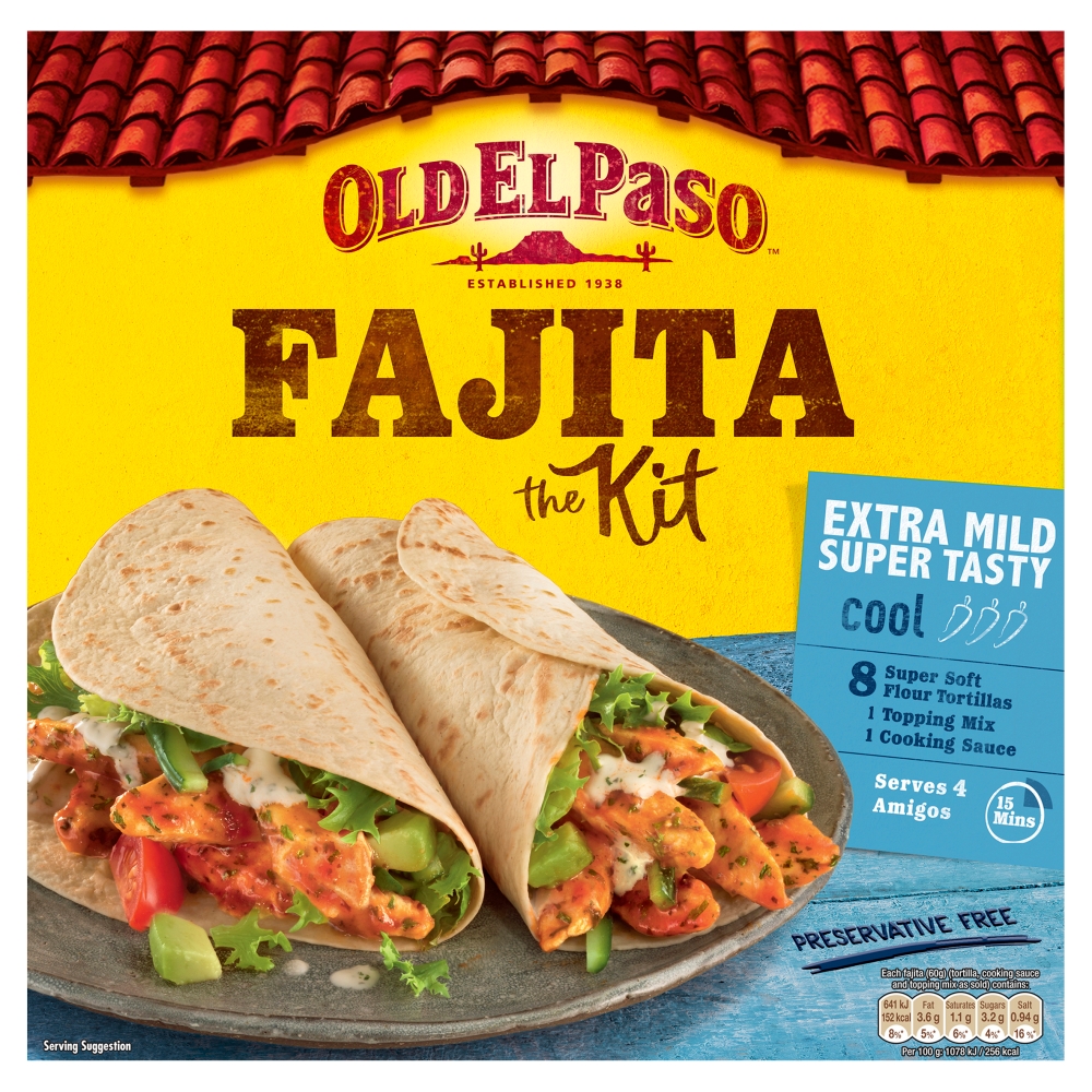 Extra Mild Fajita Kit 476g Old El Paso